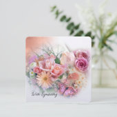 悔やみや弔慰フラットカード (スタンド正面)