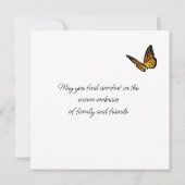 悔やみや弔慰フラットカード (裏面)