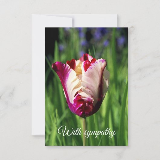 悔やみや弔慰フラットカード サンキューカード (正面)