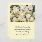 悔やみや弔慰フラットカード シーズンカード (正面/裏面)