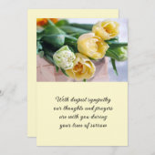 悔やみや弔慰フラットカード シーズンカード (正面/裏面)