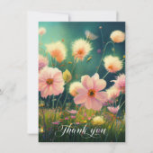 悔やみや弔慰フラワーズインフィールドありがとう サンキューカード (正面)