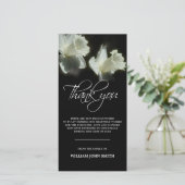 悔やみや弔慰フラワーダフォジルサンキューブラック |写真 サンキューカード (スタンド正面)