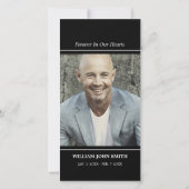 悔やみや弔慰フラワーホワイトローズサンキューブラック |写真 サンキューカード (裏面)