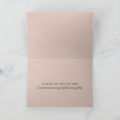 悔やみや弔慰フランスのピンク牡丹 カード (内部)