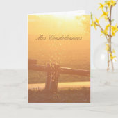 悔やみや弔慰フランスの日光蚊帳 カード (黄色い花)