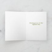 悔やみや弔慰フローライエローサンフラワーマザーカード カード (内部)