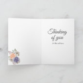 悔やみや弔慰フローラ牡丹バラ カード (内部)