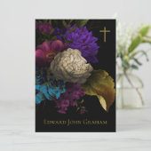 悔やみや弔慰フローラ追悼式サンキューカード (スタンド正面)