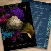 悔やみや弔慰フローラ追悼式サンキューカード