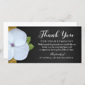 悔やみや弔慰フローラ サンキューカード (正面/裏面)