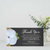 悔やみや弔慰フローラ サンキューカード (スタンド正面)