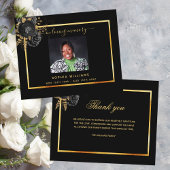 悔やみや弔慰ブラック金ゴールドフローラ感謝してい予算あなた写真