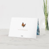 悔やみや弔慰ブルーバラ申し訳ありませんが紛失悔やみや弔慰 カード (裏面)