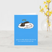 悔やみや弔慰ペットの喪失 カード (黄色い花)