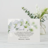 悔やみや弔慰ホワイトランありがとう サンキューカード (スタンド正面)