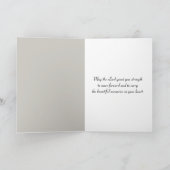 悔やみや弔慰ホワイトローズインビーチ砂 カード (内部)