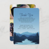 悔やみや弔慰マウンテンズアットデュスクサンキューカード サンキューカード (正面/裏面)