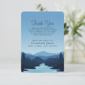 悔やみや弔慰マウンテンズアットデュスクサンキューカード サンキューカード (スタンド正面)