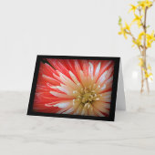 悔やみや弔慰マクロ富士ムームフラワー写真 カード (黄色い花)