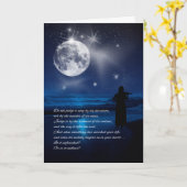 悔やみや弔慰ムーンライトビーチエンドレスソングメス カード (黄色い花)