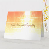 悔やみや弔慰メイ思い出があなたのハートを修復 カード (黄色い花)