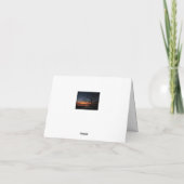 悔やみや弔慰メッセージと日没、木と水カード シーズンカード (裏面)