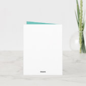 悔やみや弔慰メッセージフローラ蝶カード損失用 サンキューカード (裏面)