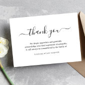 悔やみや弔慰メモリアルご忌引き サンキューカード