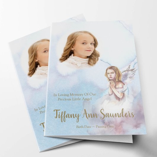 悔やみや弔慰メモリアルエンジェル葬儀サンキューカード