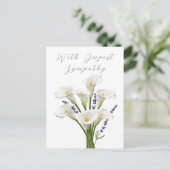 悔やみや弔慰メモリアルカード ポストカード (スタンド正面)