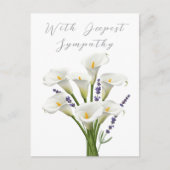 悔やみや弔慰メモリアルカード ポストカード (正面)