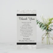 悔やみや弔慰メモリアルサンキューフォトカード – クラシック サンキューカード (スタンド正面)