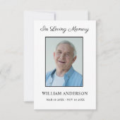 悔やみや弔慰メモリアルサンキューフォトカード サンキューカード (裏面)