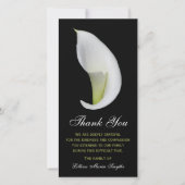 悔やみや弔慰メモリアルサンキューフォトカード – Lily サンキューカード (正面)