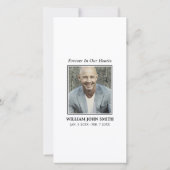 悔やみや弔慰メモリアルサンキューホワイトラン |写真 サンキューカード (裏面)