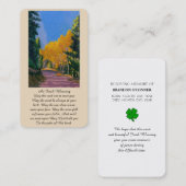 悔やみや弔慰メモリアル賛美アイルランド祈りの言葉カード 名刺 (正面/裏面)