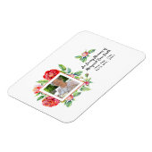 悔やみや弔慰メモリアルPHOTO死別バラ マグネット (左側)