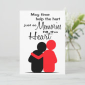 悔やみや弔慰メモリーグリーティングカード (スタンド正面)