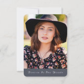 悔やみや弔慰メモリーサンセットマウンテン サンキューカード (裏面)