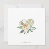 悔やみや弔慰メモリ作成フローラありがとう サンキューカード (裏面)