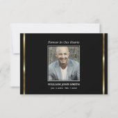 悔やみや弔慰ユダヤ人の星ダビデありがとう |写真 サンキューカード (裏面)