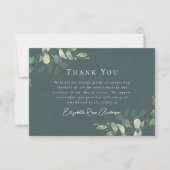 悔やみや弔慰ユーカリ葬儀 サンキューカード (正面)