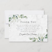 悔やみや弔慰ユーカリ葬儀 サンキューカード (正面)