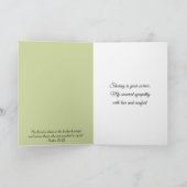 悔やみや弔慰リリーオブザバレーブーケ カード (内部)