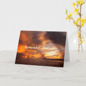 悔やみや弔慰リーブゴッドサンセット気にカード カード (黄色い花)