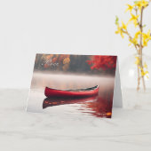 悔やみや弔慰レッドカヌオンオータムレイク カード (黄色い花)