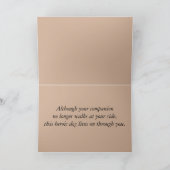 悔やみや弔慰ロスサービスドッグイエローラブラドール カード (内部)