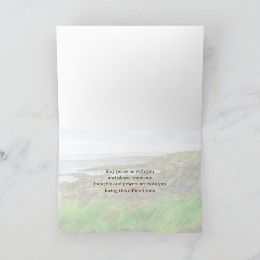 悔やみや弔慰ロストオブファーザー海コースト名前をカスタムする カード (内部)