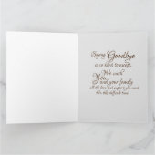 悔やみや弔慰ロスファミリー心地よい悲しみの表現 カード (内部)